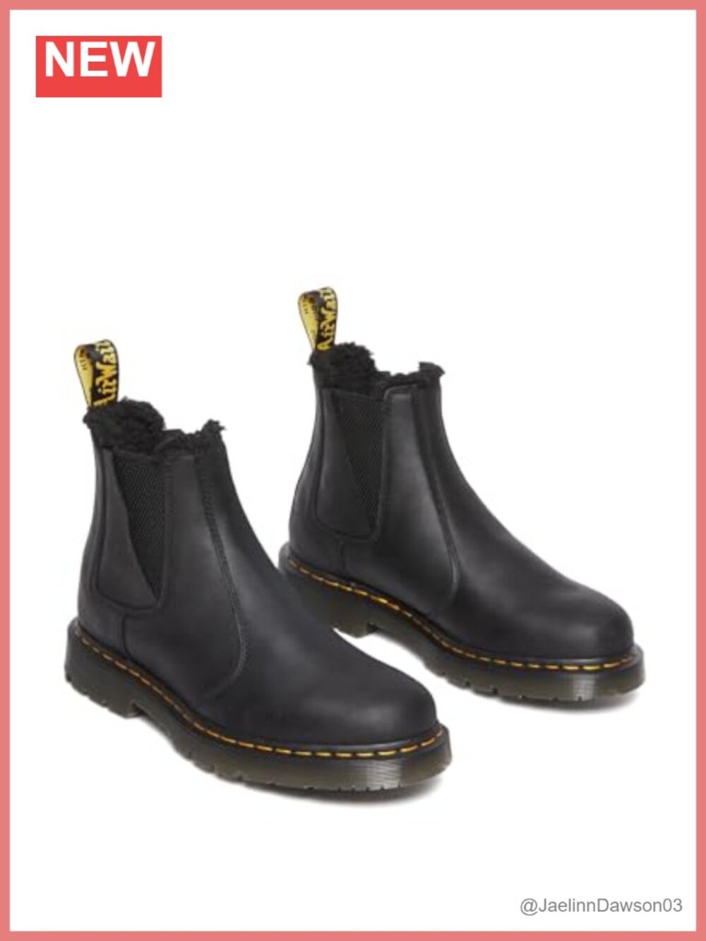 Dr. Martens Water-Resistant Leather Pull-On Winter Boots